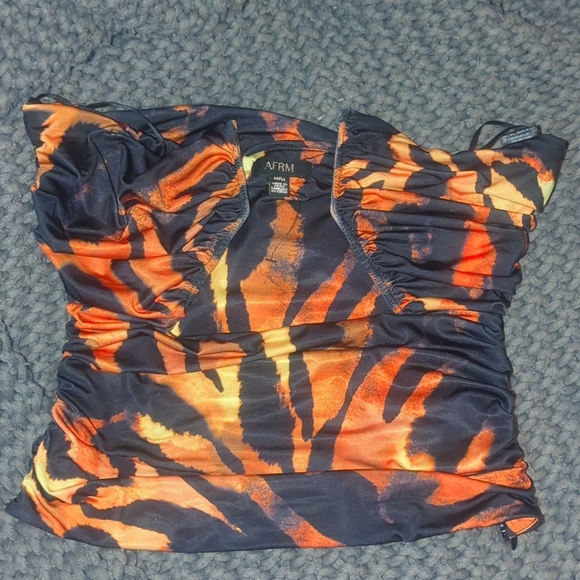 AFRM Monette Cutout Strapless Crop Top - Picture 4 of 5